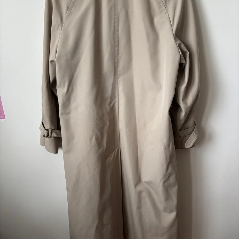 London Fog Tan Trench Coat - Picture 6 of 7